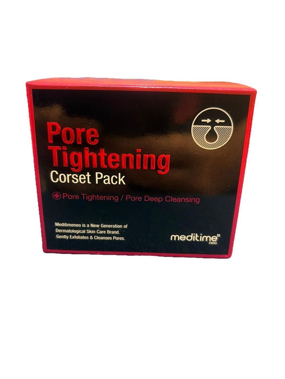 Meditime Neo Pore Tightening Mask Red Bean Lotus Kaolin 4.23 oz Face